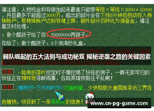 弱队崛起的五大法则与成功秘笈 揭秘逆袭之路的关键因素